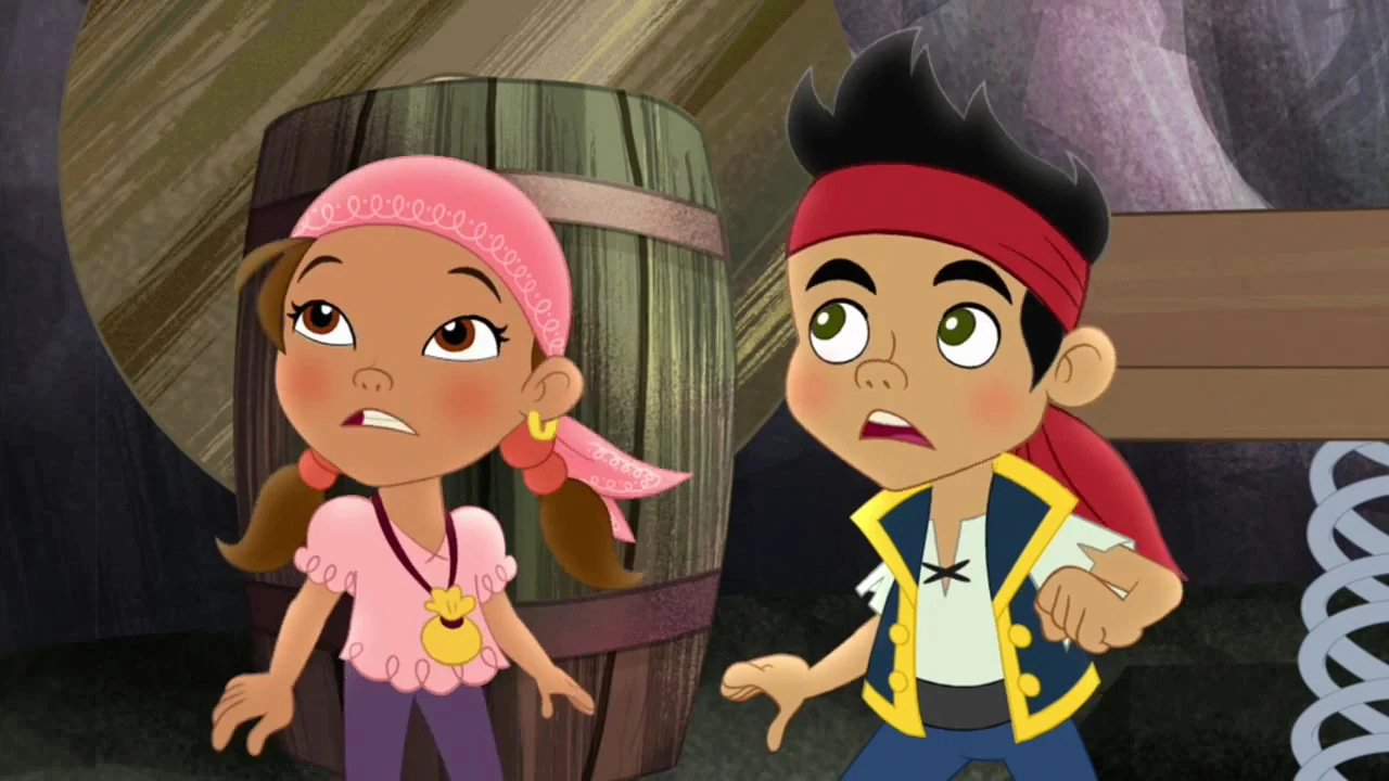 Image - Izzy&Jake-Hideout…It's Hook!02.jpg | Jake and the Never Land