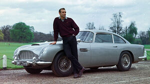 Sean Connery with 1964 Aston Martin DB5