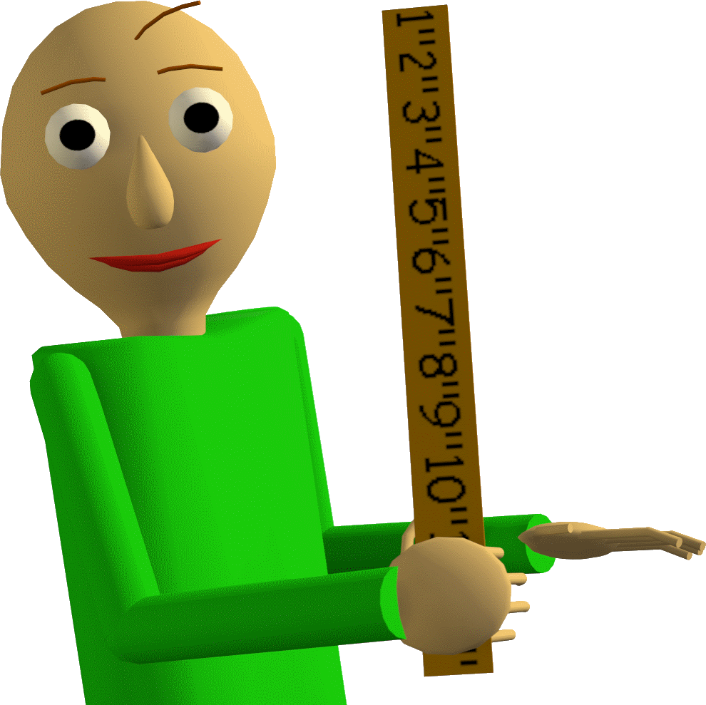 Baldi s basics wiki. Балдис бейсикс. Линейка Baldi s Basics. Игра балдис бейсикс. Учитель БАЛДИ учитель БАЛДИ.