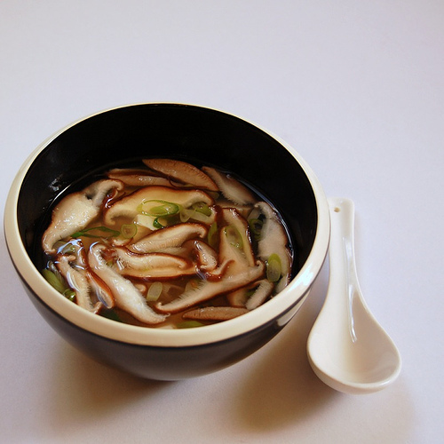 Miso Soup with Silken Tofu and Shiitake Mushrooms by JayMan3 | Japanese