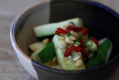 Spicy cucumbers
