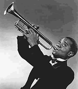 LouisArmstrongRaisedHorn