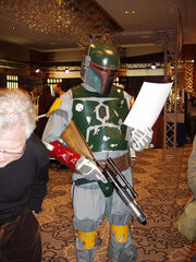 Boba Fett mit Fragebogen