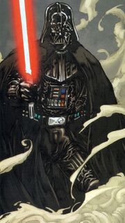 Vader mit Lichtschwert