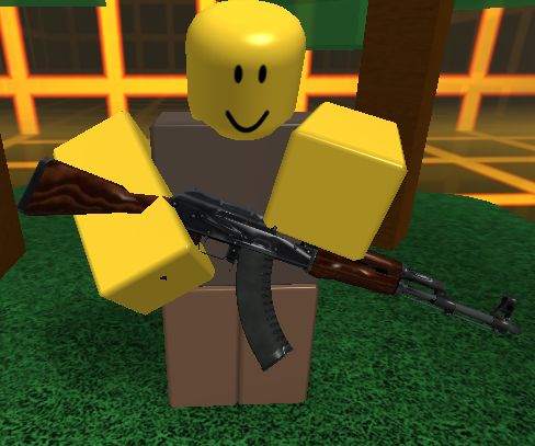 Ak 47 Noob Jeo541 S Noob Invasion Wiki Fandom - shoot noobs with roblox weapons roblox