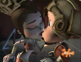 Jimmy and Betty's first kiss
