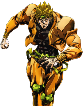 He's just standing there.MENACINGLY!!!, JoJo's Bizarre Adventure