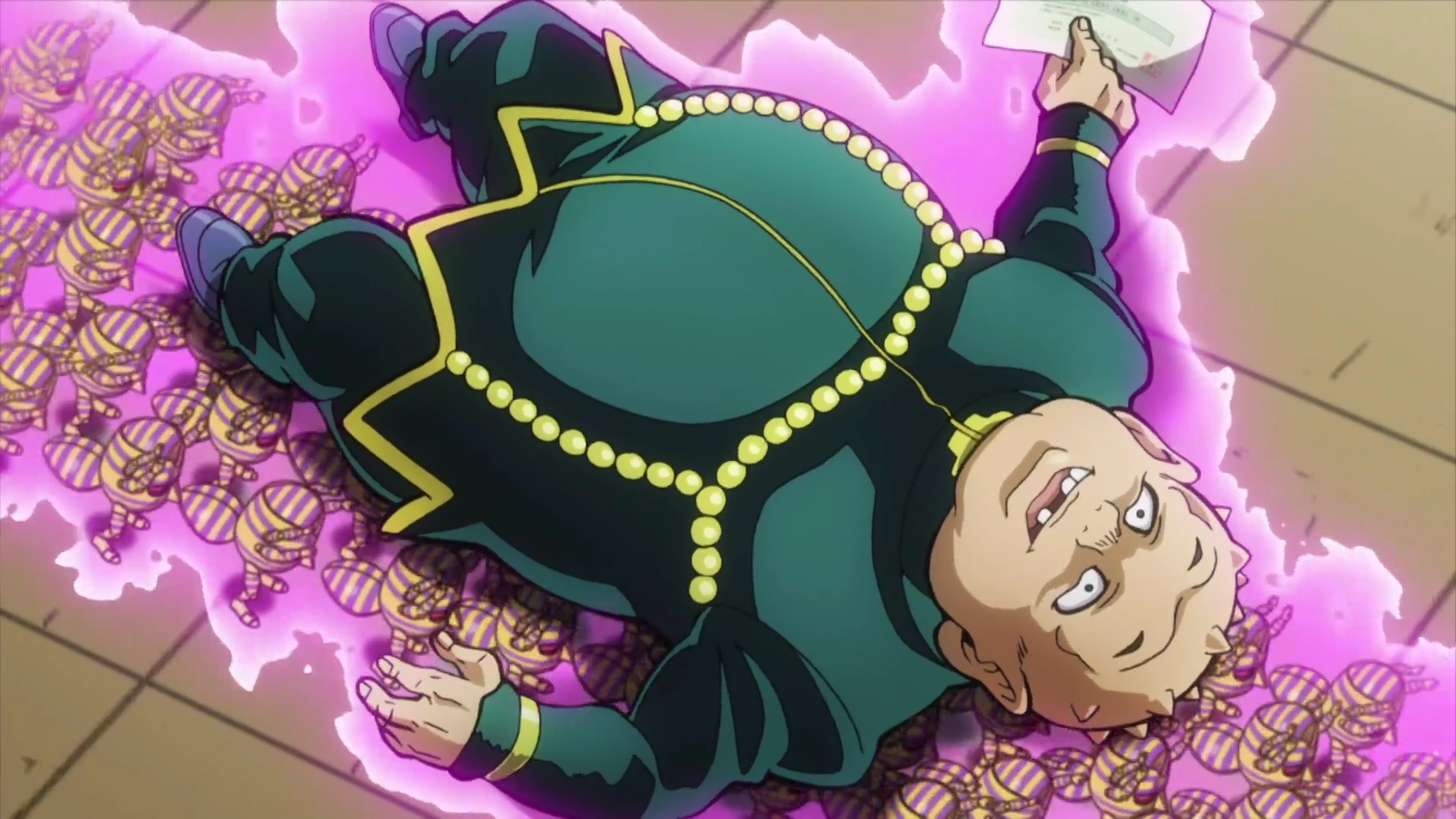 Image Harvest carrying Shigechi.png JoJo's Bizarre Encyclopedia