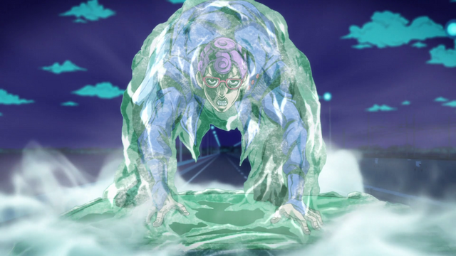 Giaccio and his ice powers, Vento Aureo