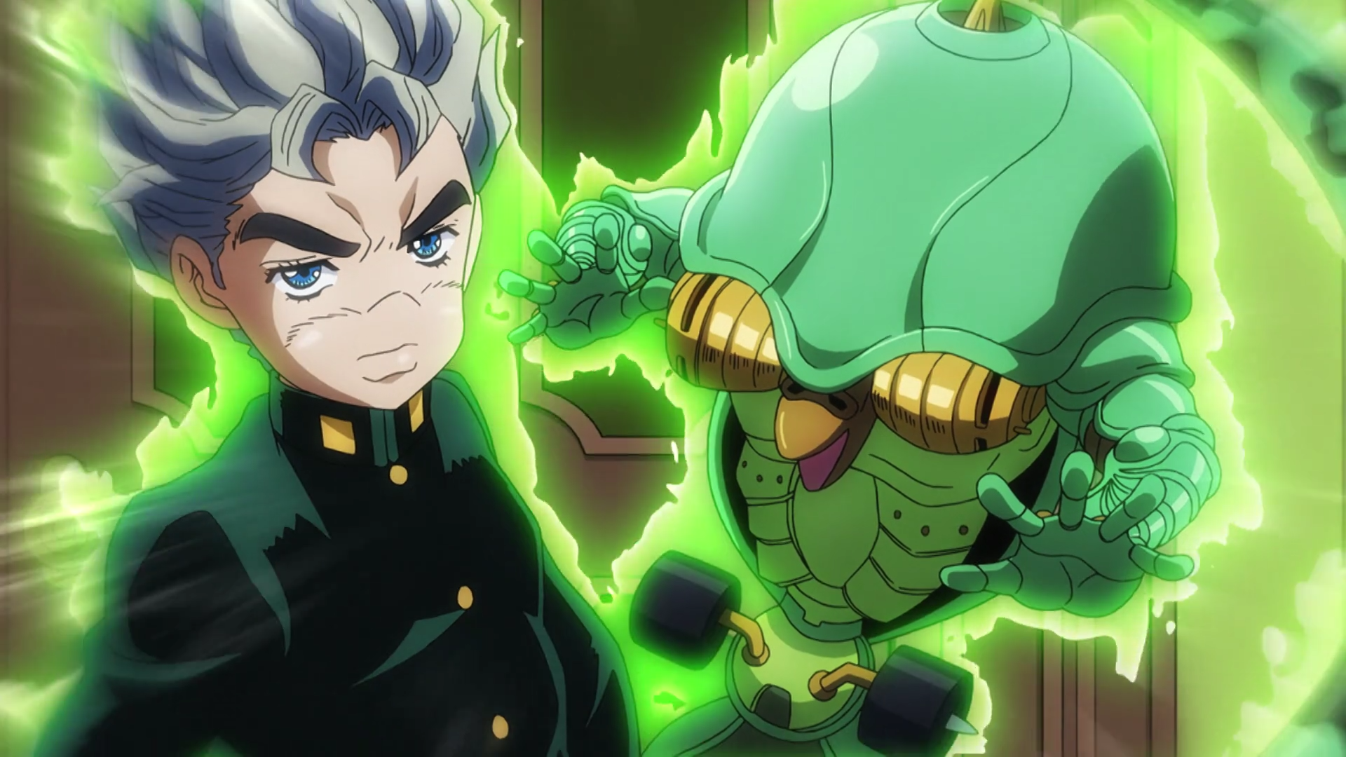 Image - Koichi with Echoes1.png | JoJo's Bizarre Encyclopedia | FANDOM