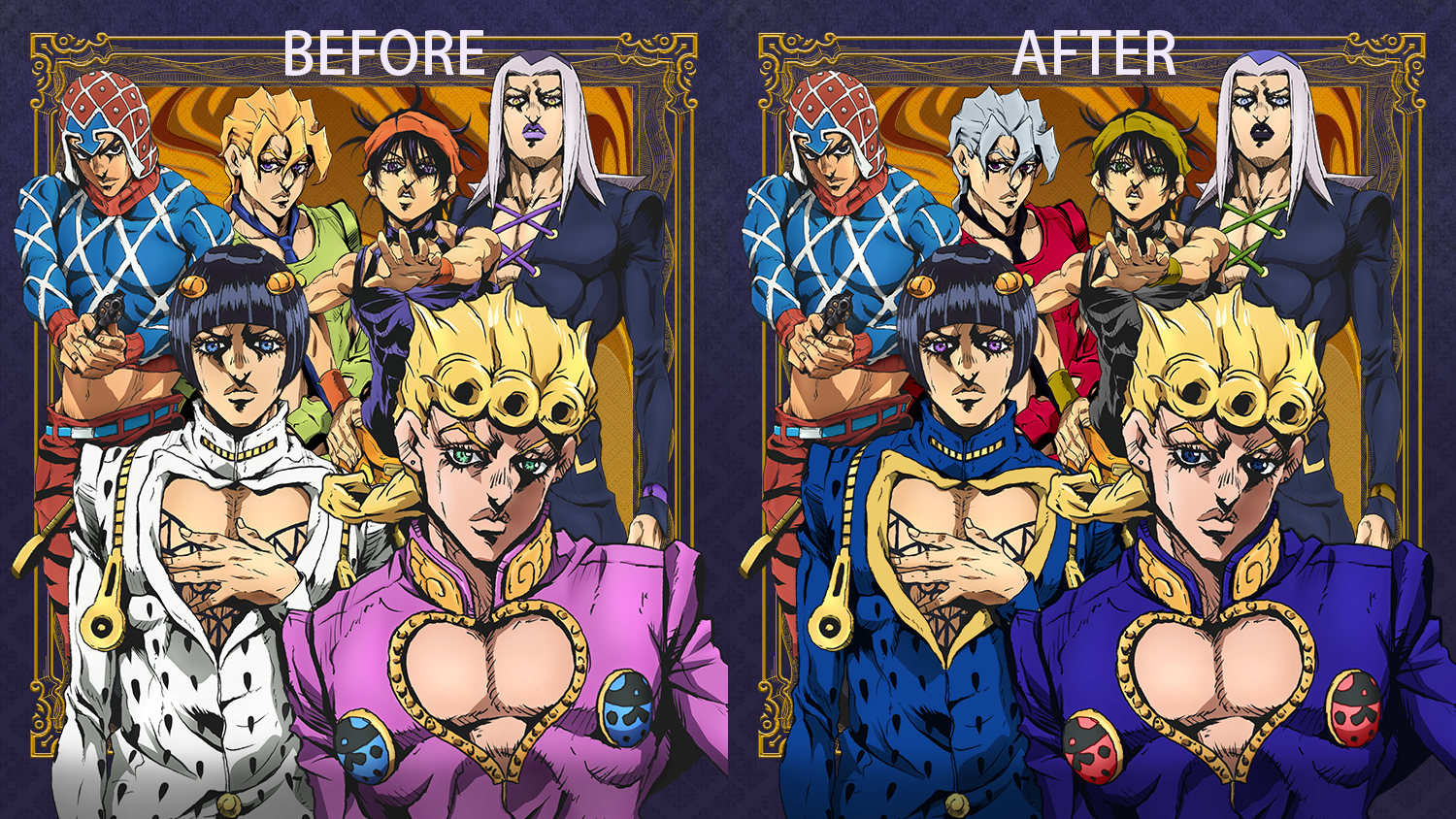 Jojo Part 5 Manga Vs Anime