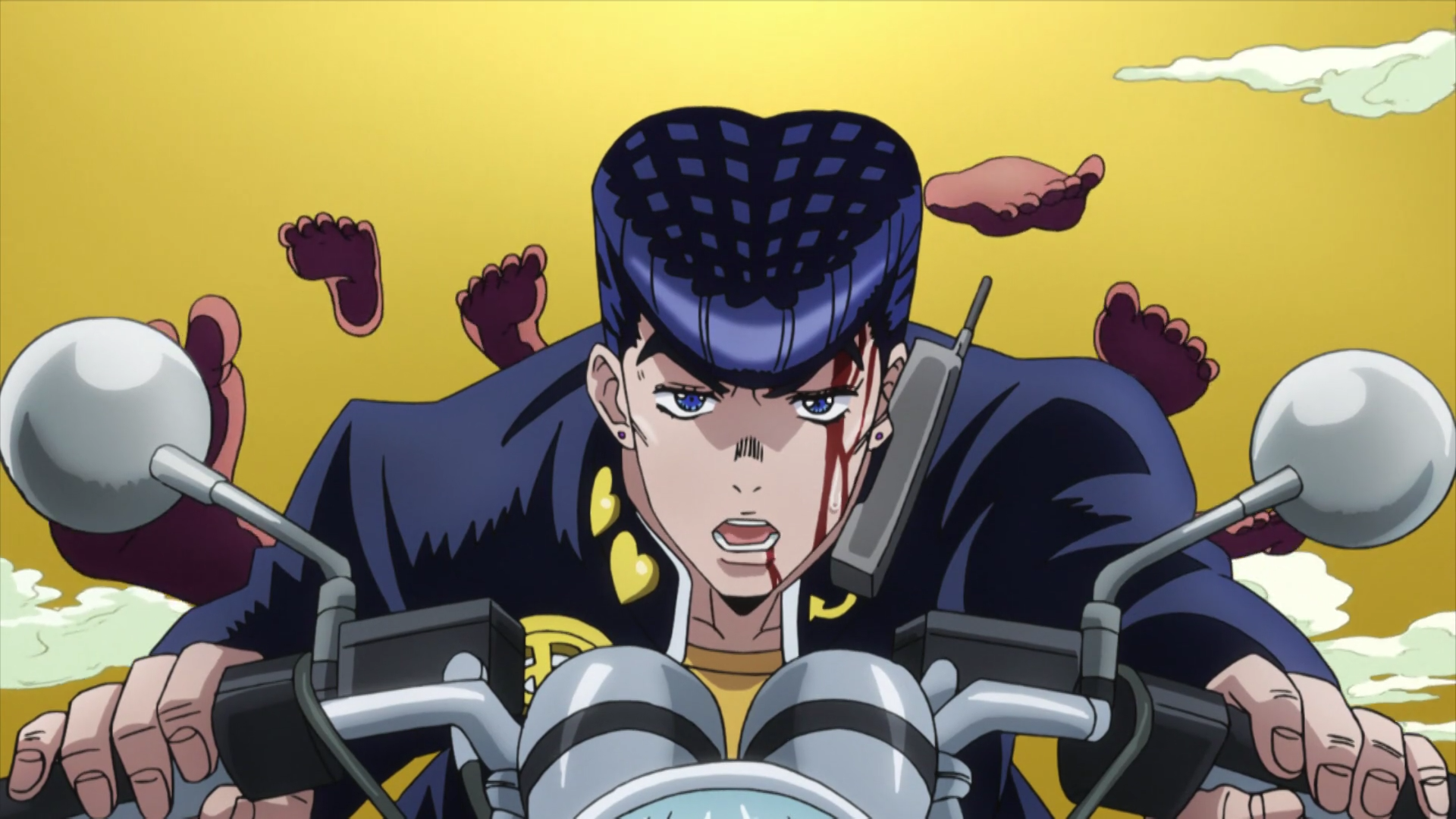 Highway star. Джоске Хигашиката стенд. Josuke Highway Star. Хайвей Стар Джоджо. АРС Джоджо.