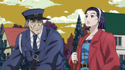 Ryohei talks to daughter