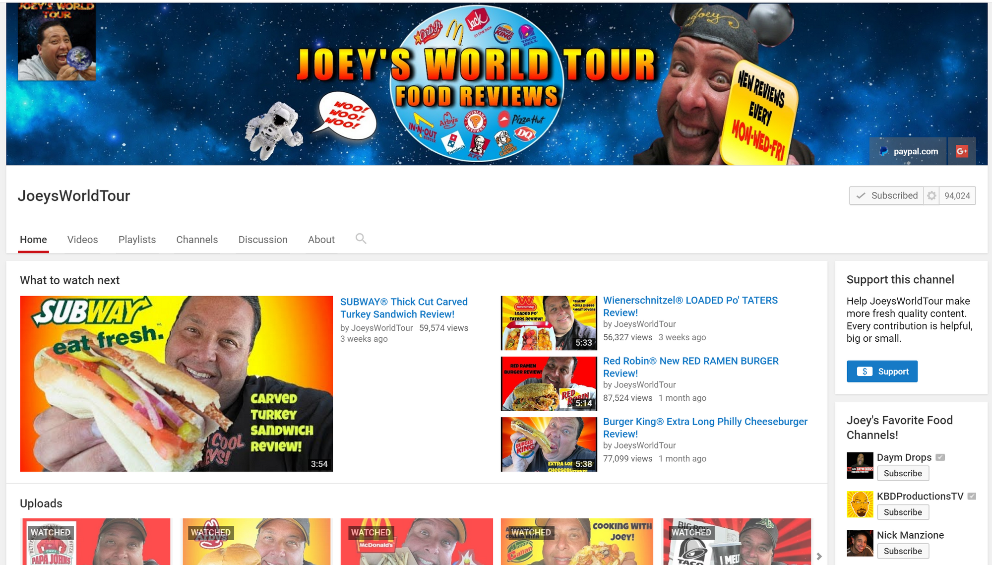 joeys world tour wiki