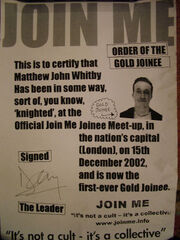 Gold joinee certificate