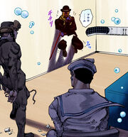 Satoru observes Rai and Josuke