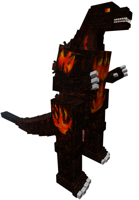 Burning Godzilla (Minecraft) | Joke Battles Wikia | Fandom