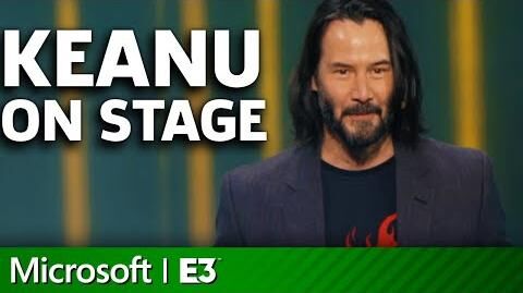 Cyberpunk 2077 - Keanu Reeves On Stage Microsoft Xbox E3 2019