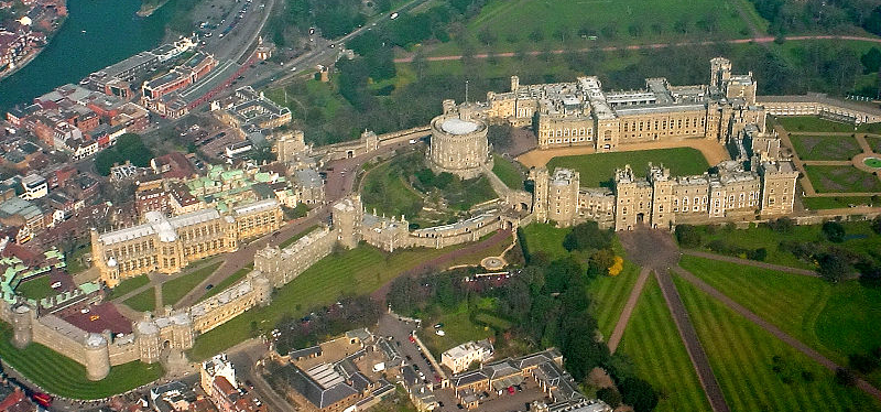 Windsor Castle from the Air wideangle