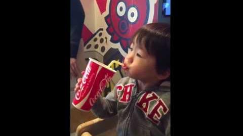 Little Boy Dumps Soda on Face-0
