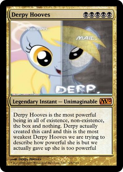 Derpy Magic Card