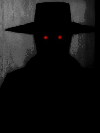 shadow hat man