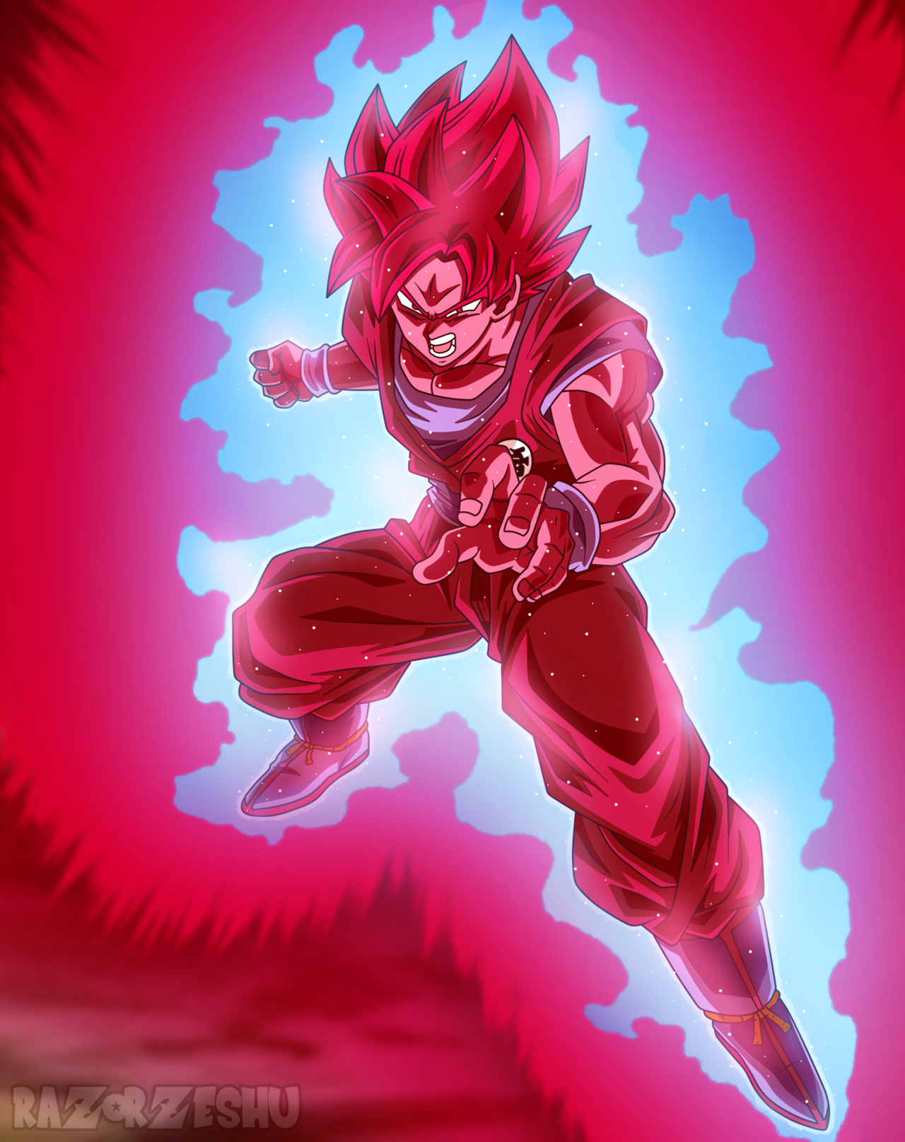 Image - Dragon ball super goku ssj blue kaioken x20 by ...