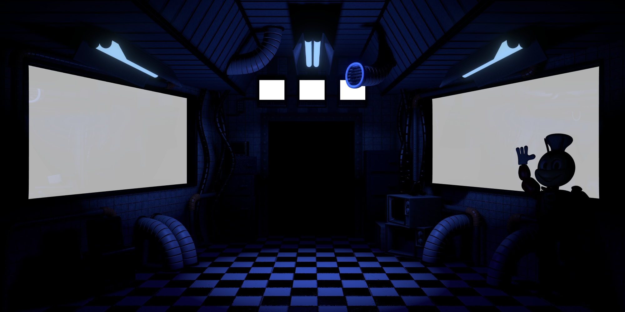 fnaf security office set