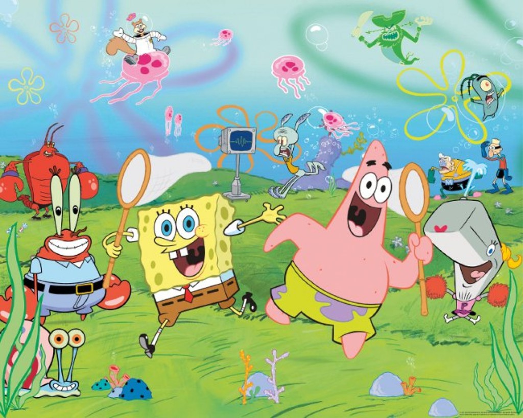 Image Spongebob Wallpaper Bikini Bottom Party 1024x819jpg