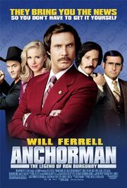Movie poster Anchorman The Legend of Ron Burgundy