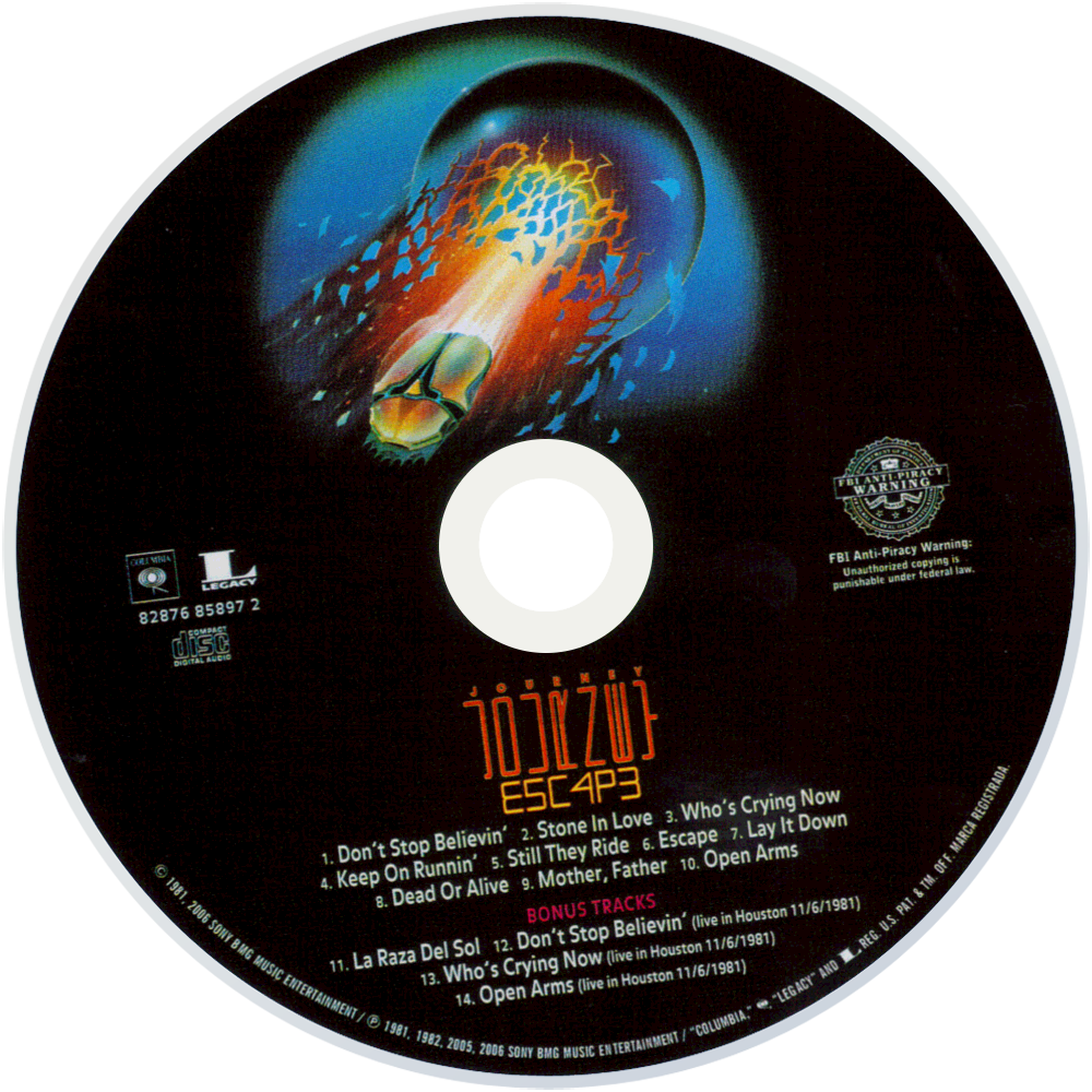 Image - Journey Escape 2006 Disc.png | Journey Band Wiki | FANDOM