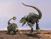 Tyrannosaurus rex vs Ankylosaurus