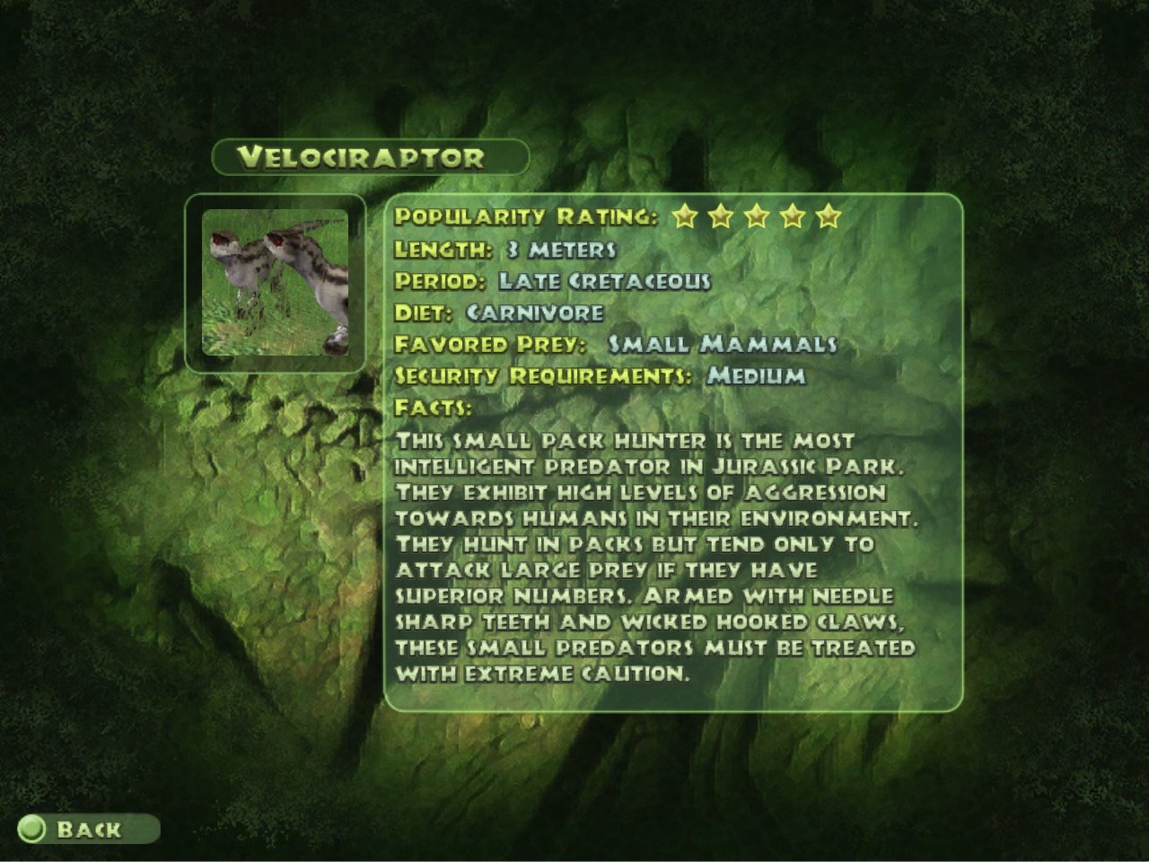 Image - Velociraptor Dinopedia.png | Jurassic Park: Operation Genesis Wiki | FANDOM powered by Wikia