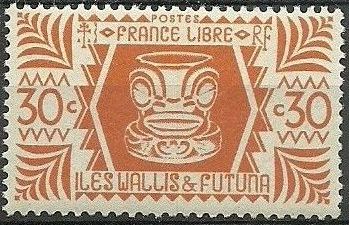 image wallis and futuna 1944 ivi poo bone carving in tiki design d