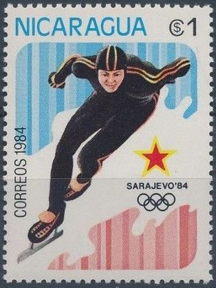 Nicaragua 1984 Winter Olympics Sarajevo 84 Jpp Stamps Wiki
