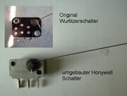 Honywellschalter fertig umgebaut