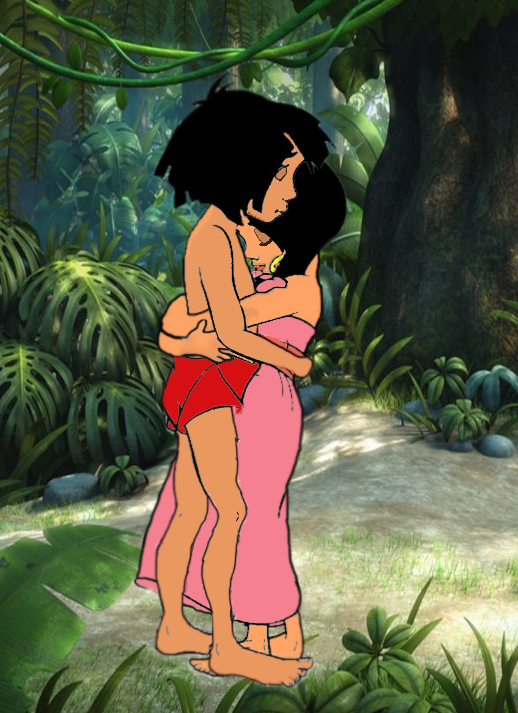 Image Mowgli And Shanti Are Both Hugging Png Jungle Book Wiki