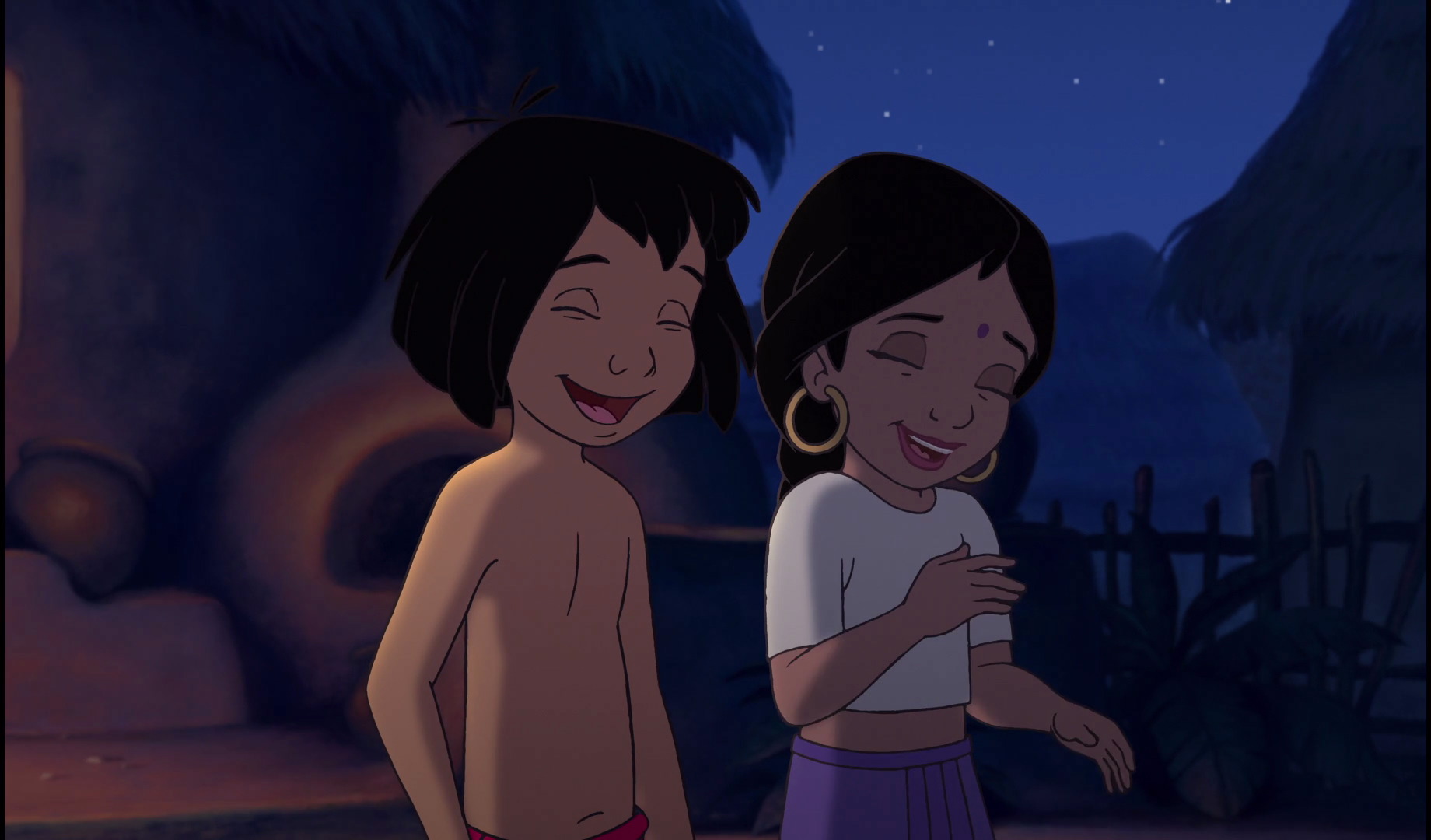 Image Mowgli And Shanti Are Both Laughing Jungle Book Wiki 8982
