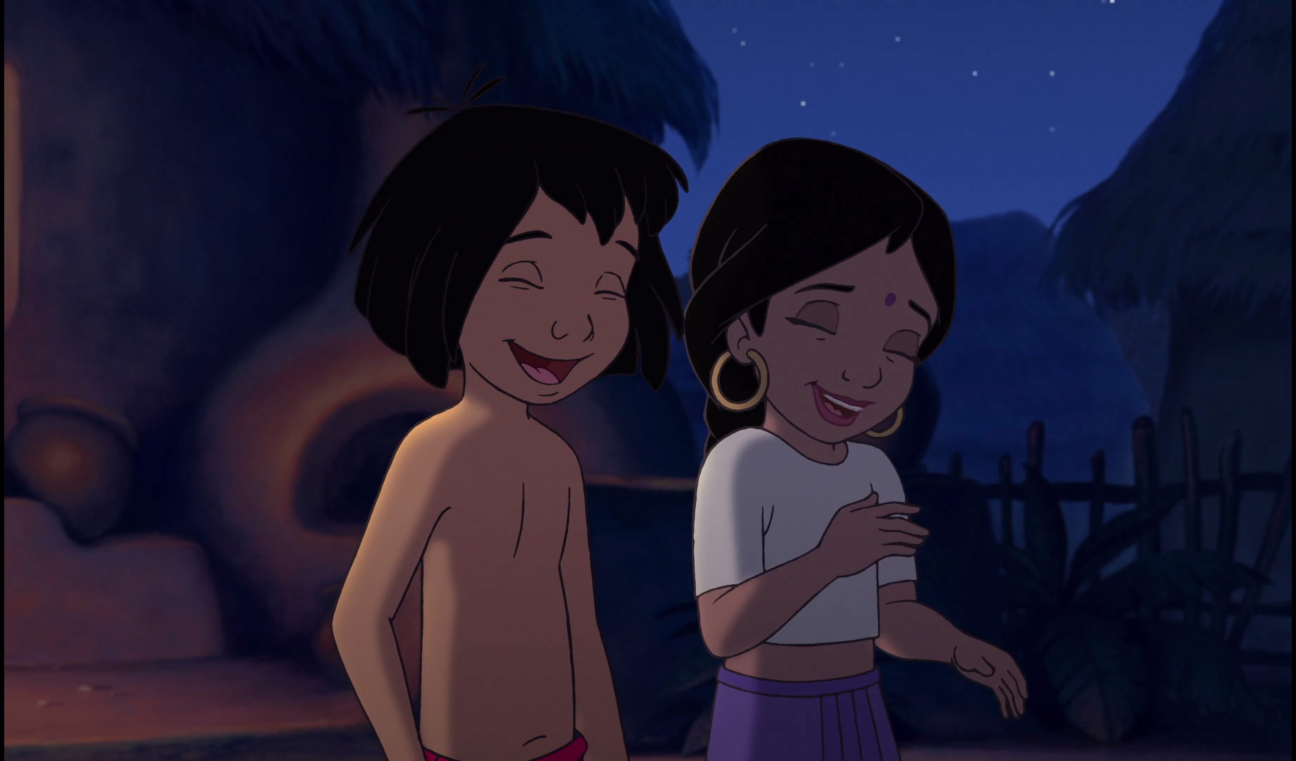 Image Mowgli And Shanti Are Both Laughing Jungle Book Wiki 7393