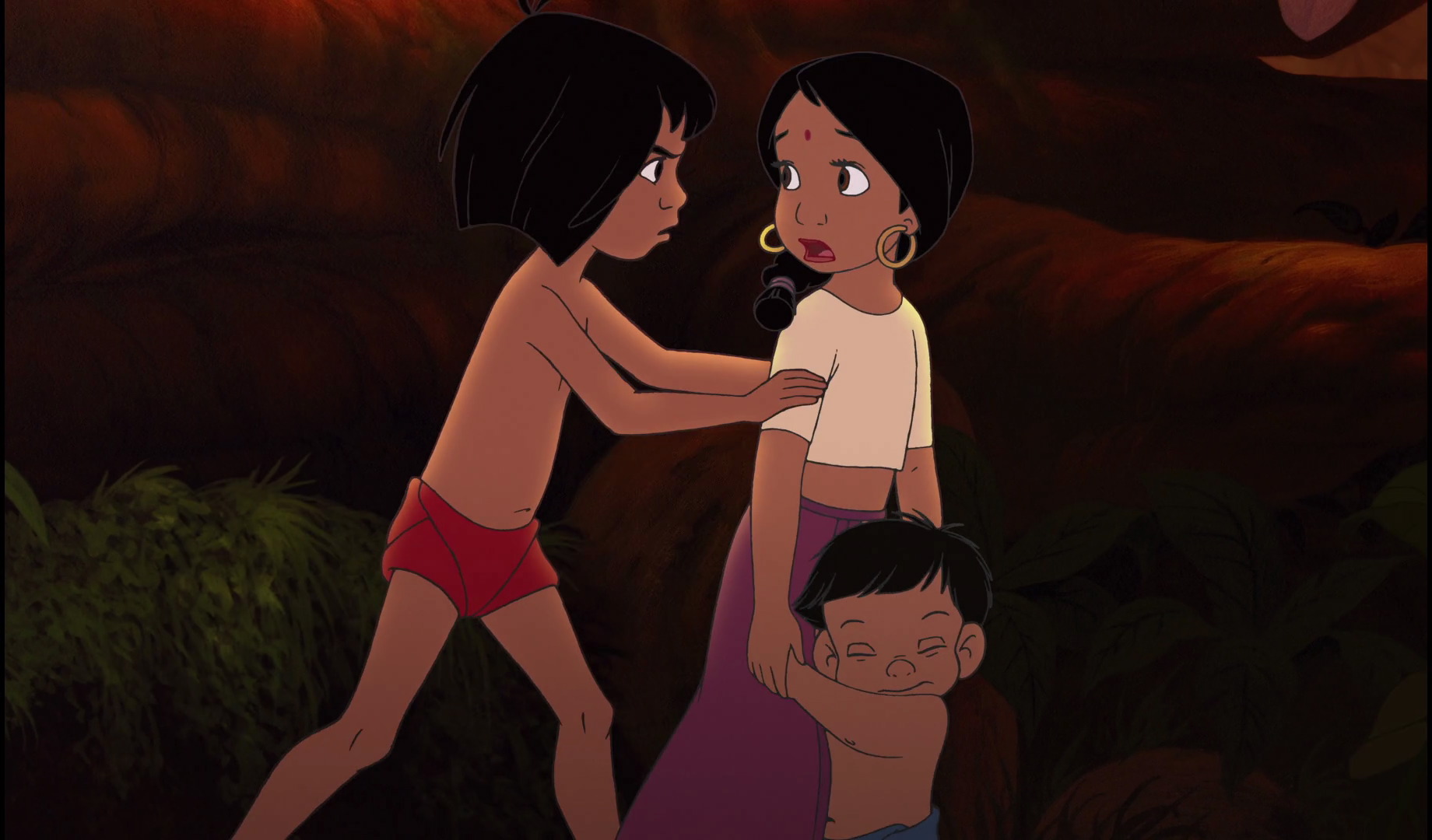 Image Mowgli Is Keeping Shanti And Ranjan Safe Jungle Book Wiki Fandom Powered By Wikia 6213