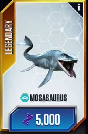 mosasaurus in jurassic world the game