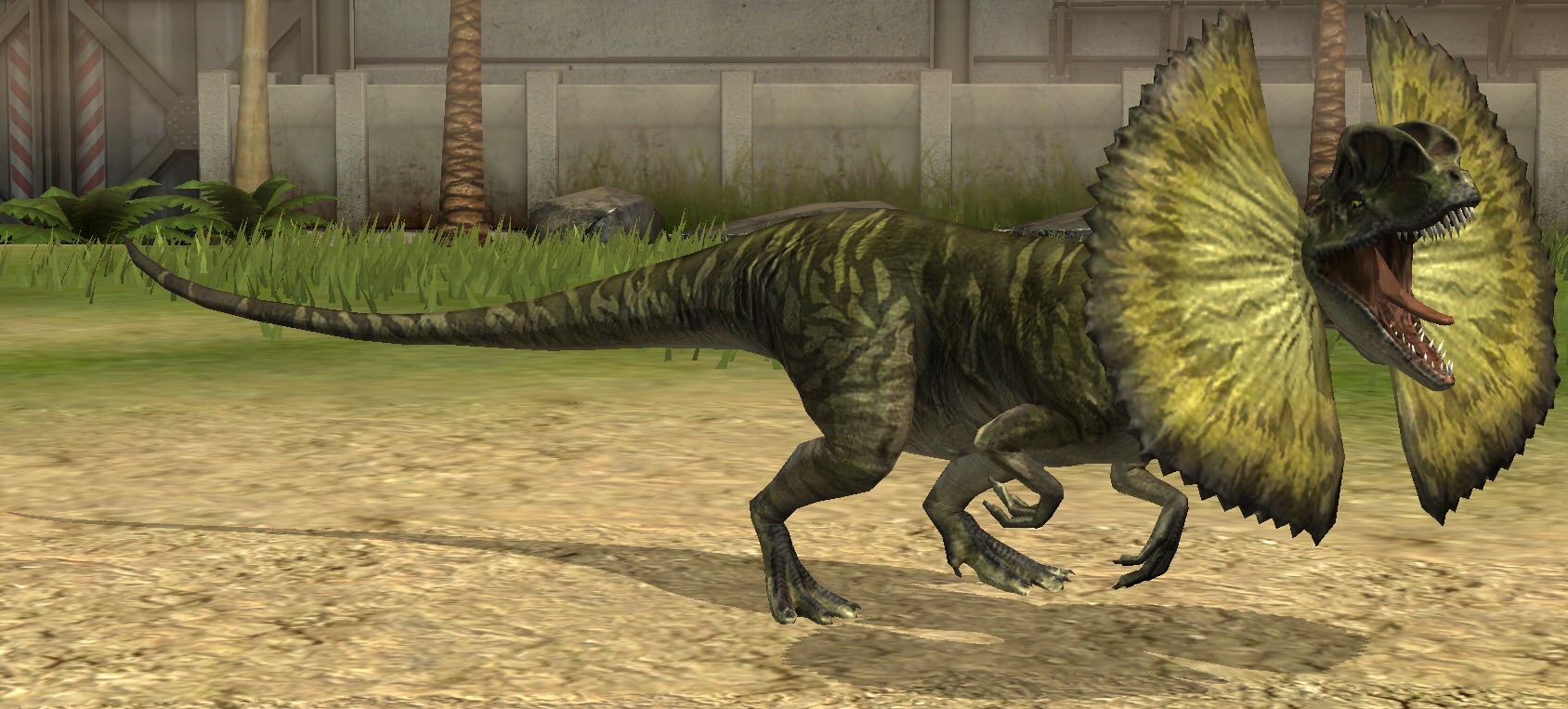 jurassic park the game dilophosaurus