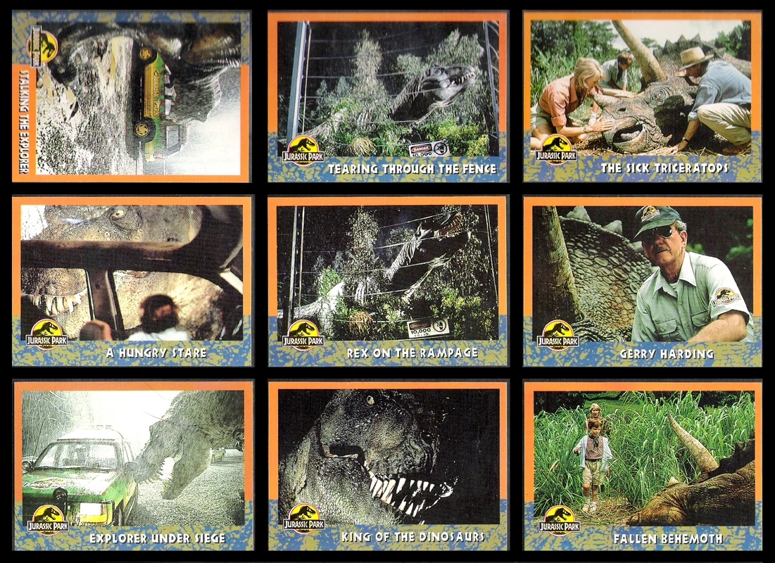Topps Card Set 1 Page 4 Jurassic Park Wiki FANDOM Powered By Wikia