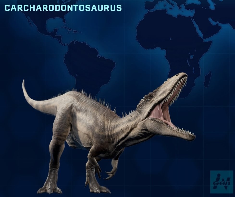 carcharodontosaurus jurassic world the game