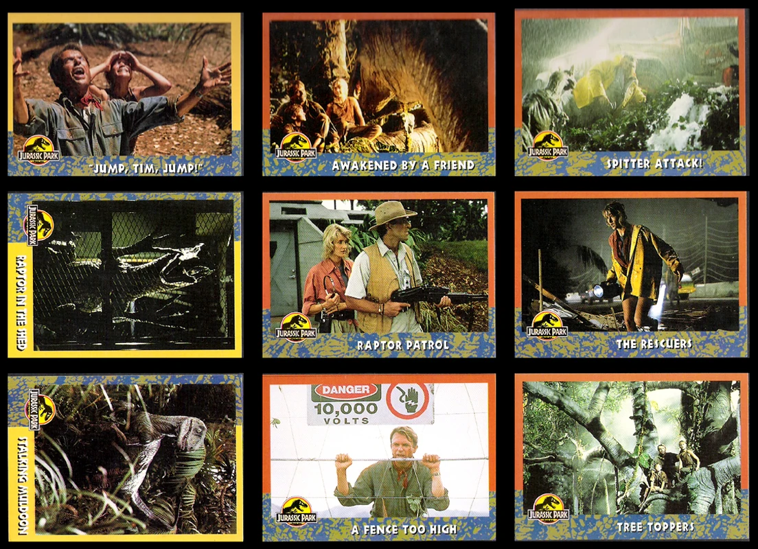 Topps Card Set 1 Page 6 Jurassic Park Wiki FANDOM Powered By Wikia