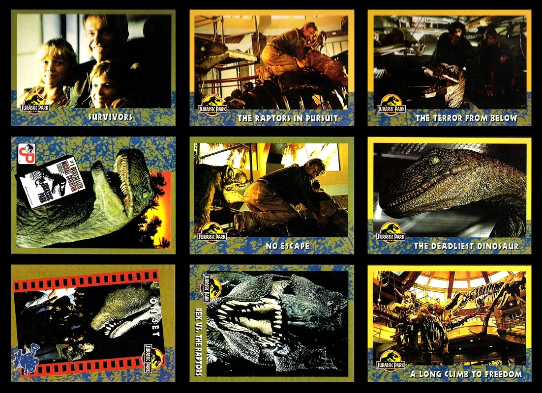 Topps Card Set 1 Page 8 Jurassic Park Wiki FANDOM Powered By Wikia