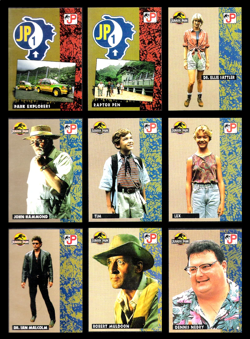Topps Card Set 1 Page 2 Jurassic Park Wiki FANDOM Powered By Wikia