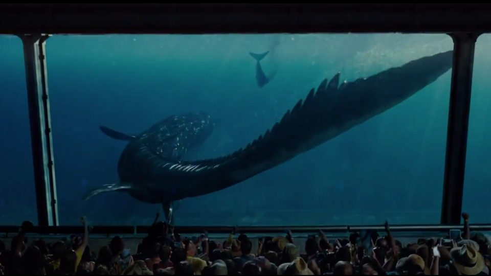 image mosasaur observatory png jurassic park wiki fandom mosasaurus size