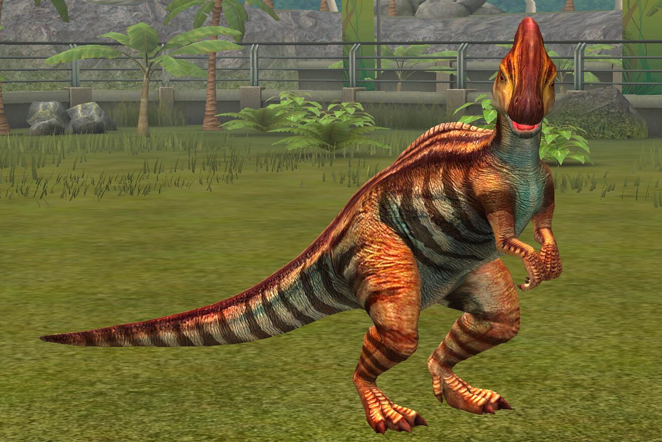 parasaurolophus jurassic world the game
