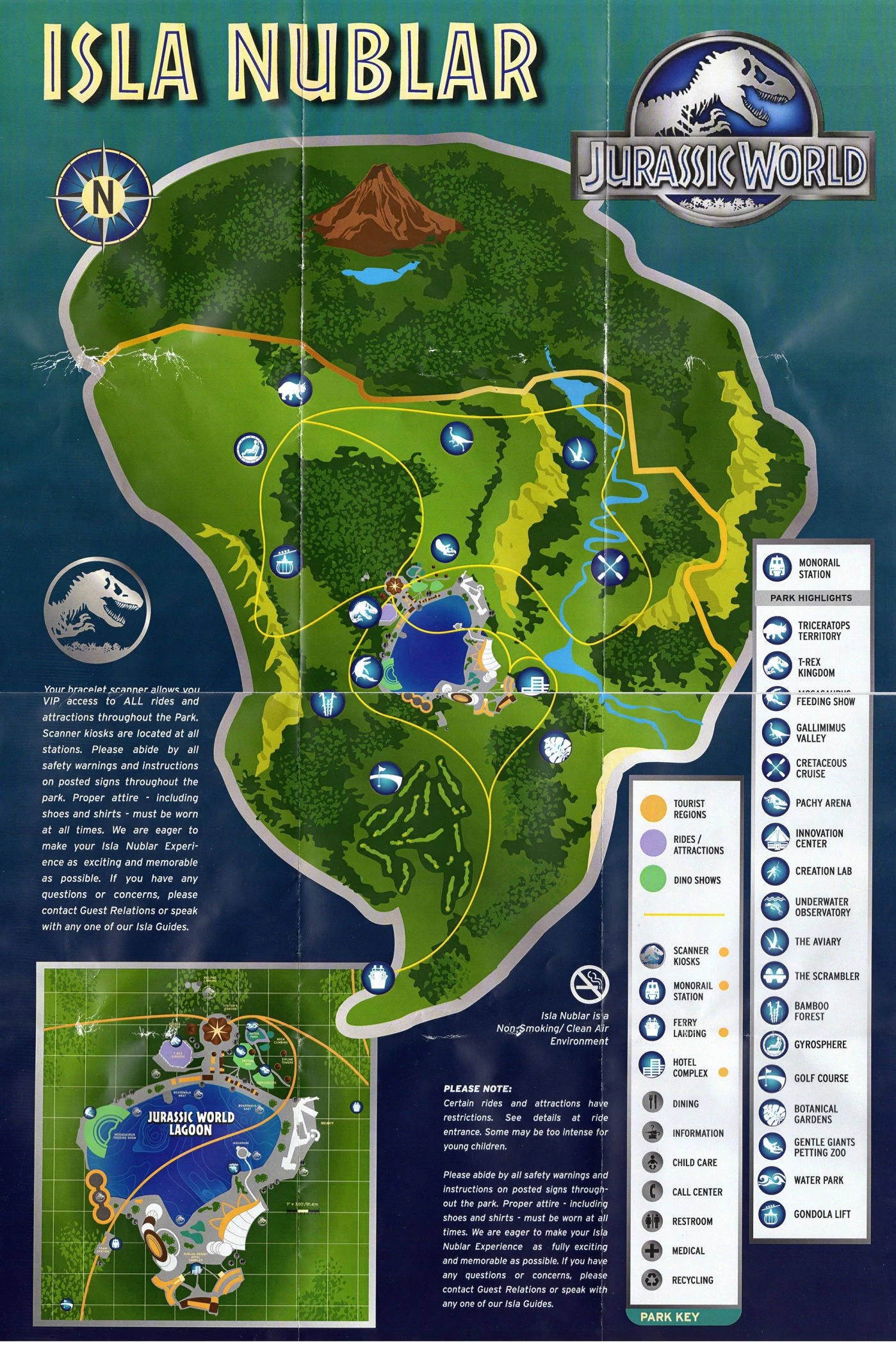Jurassic World Map Jurassic World Map